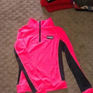 Highlighter Pink quarter zip